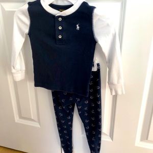 Polo Unisex Kid’s Pajama Set, 3T